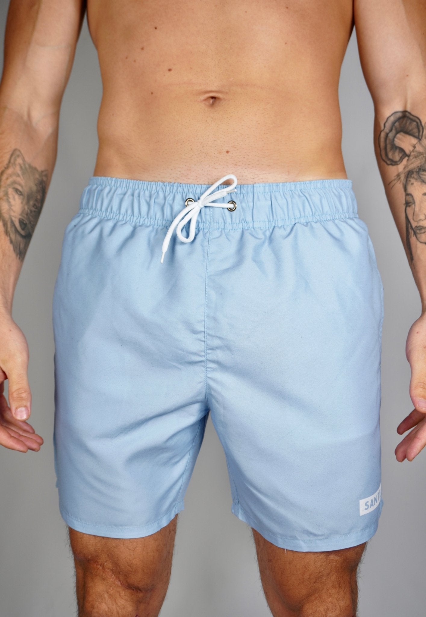 Classic Light Blue Swim Shorts - SANTE Swimwear