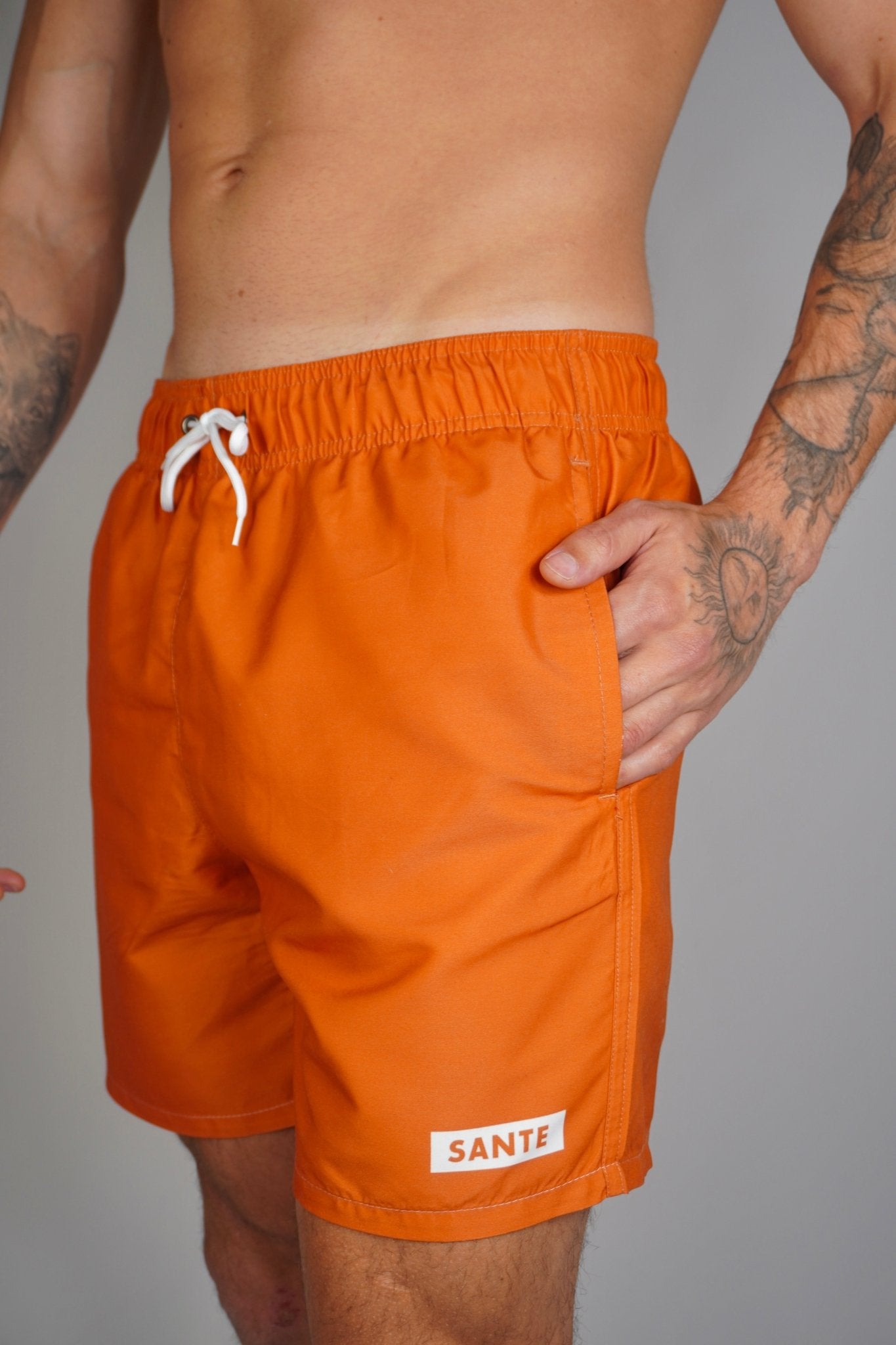 Classic Orange Swim Shorts - SANTE Swimwear