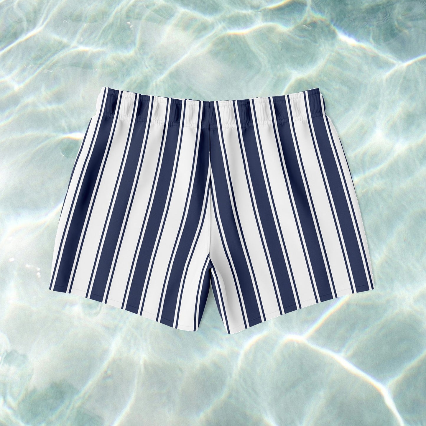 Navy Stripe Swim Shorts - SANTE Swimwear