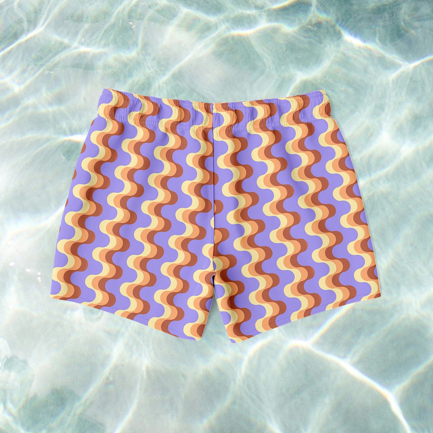 Purple Retro Swim Shorts - SANTE Swimwear