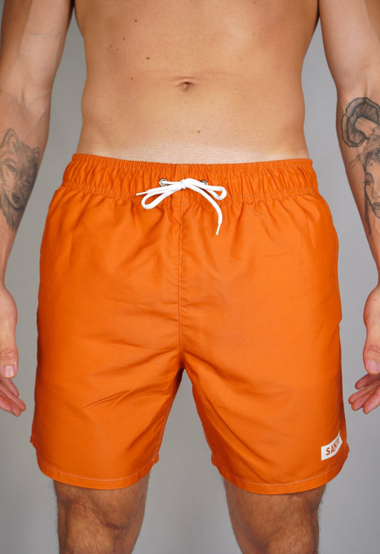 Classic Orange Swim Shorts - SANTE Swimwear