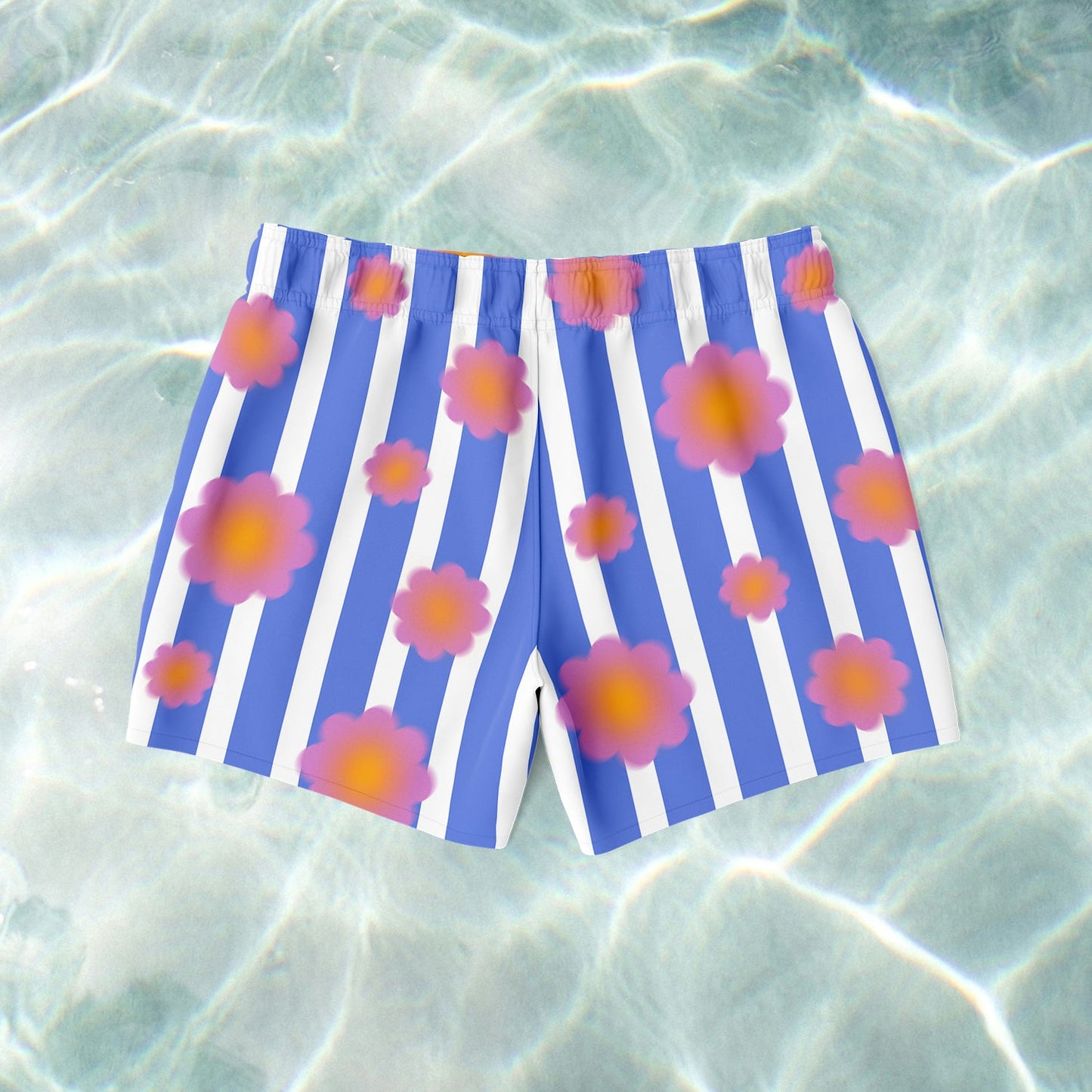 Daisy Stripe Swim Shorts - SANTE Swimwear