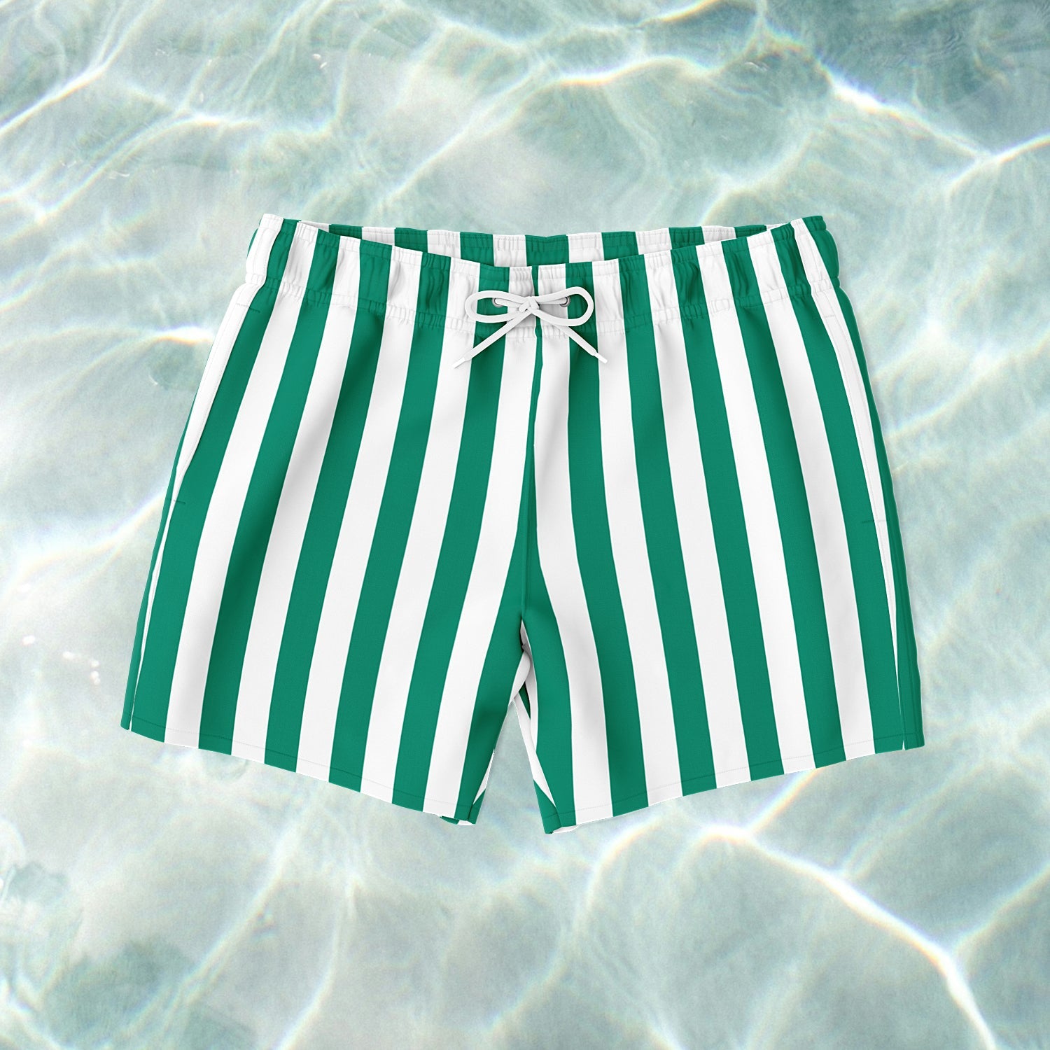 Emerald Stripe Swim Shorts - SANTE Swimwear