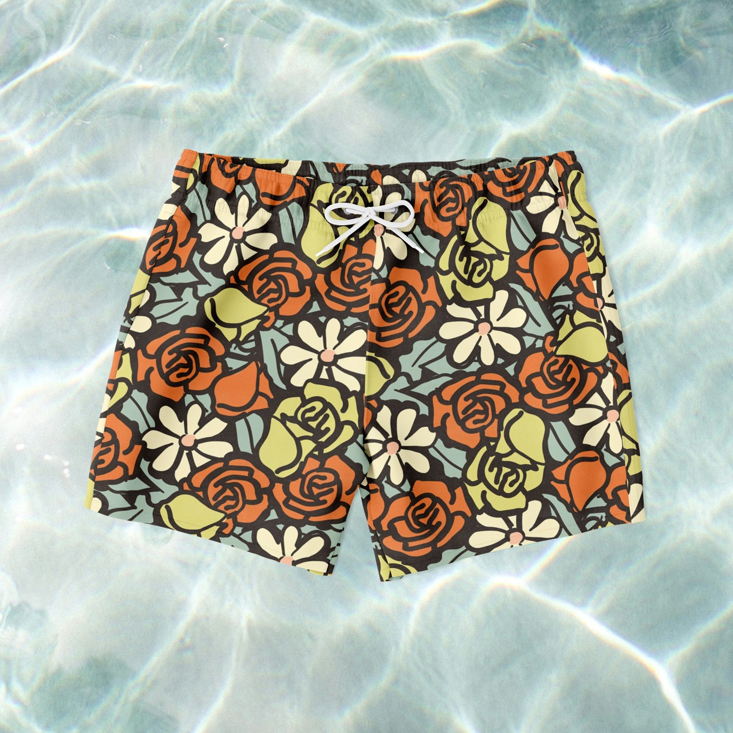 Floral Swim Shorts - SANTE Swimwear