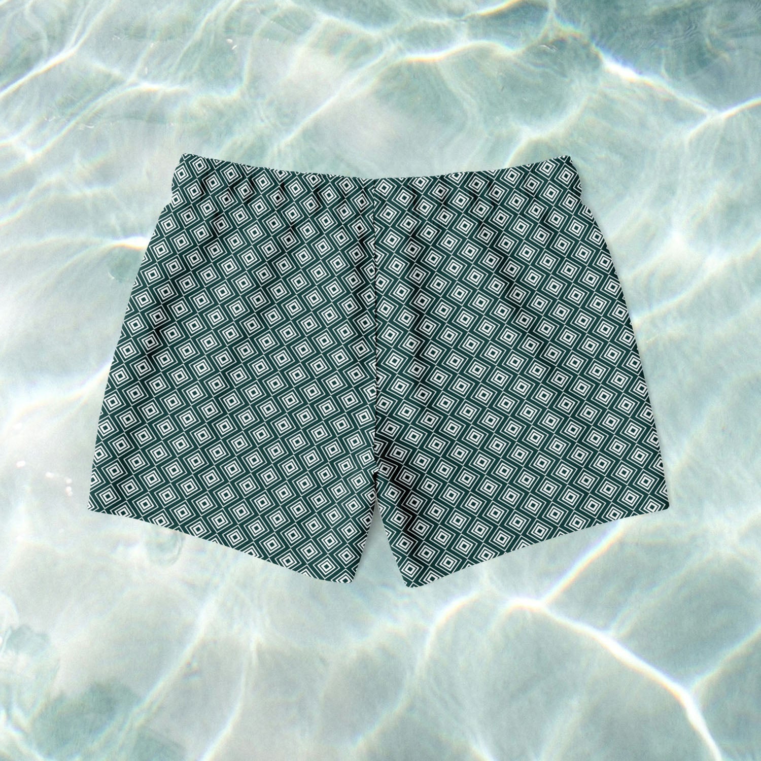 Geometric Swim Shorts - SANTE Swimwear