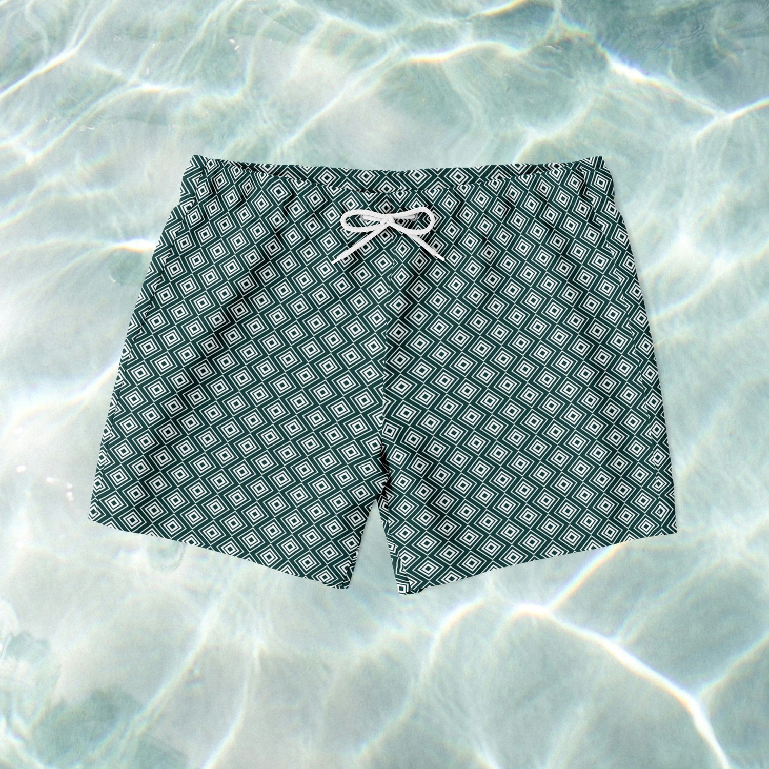 Geometric Swim Shorts - SANTE Swimwear