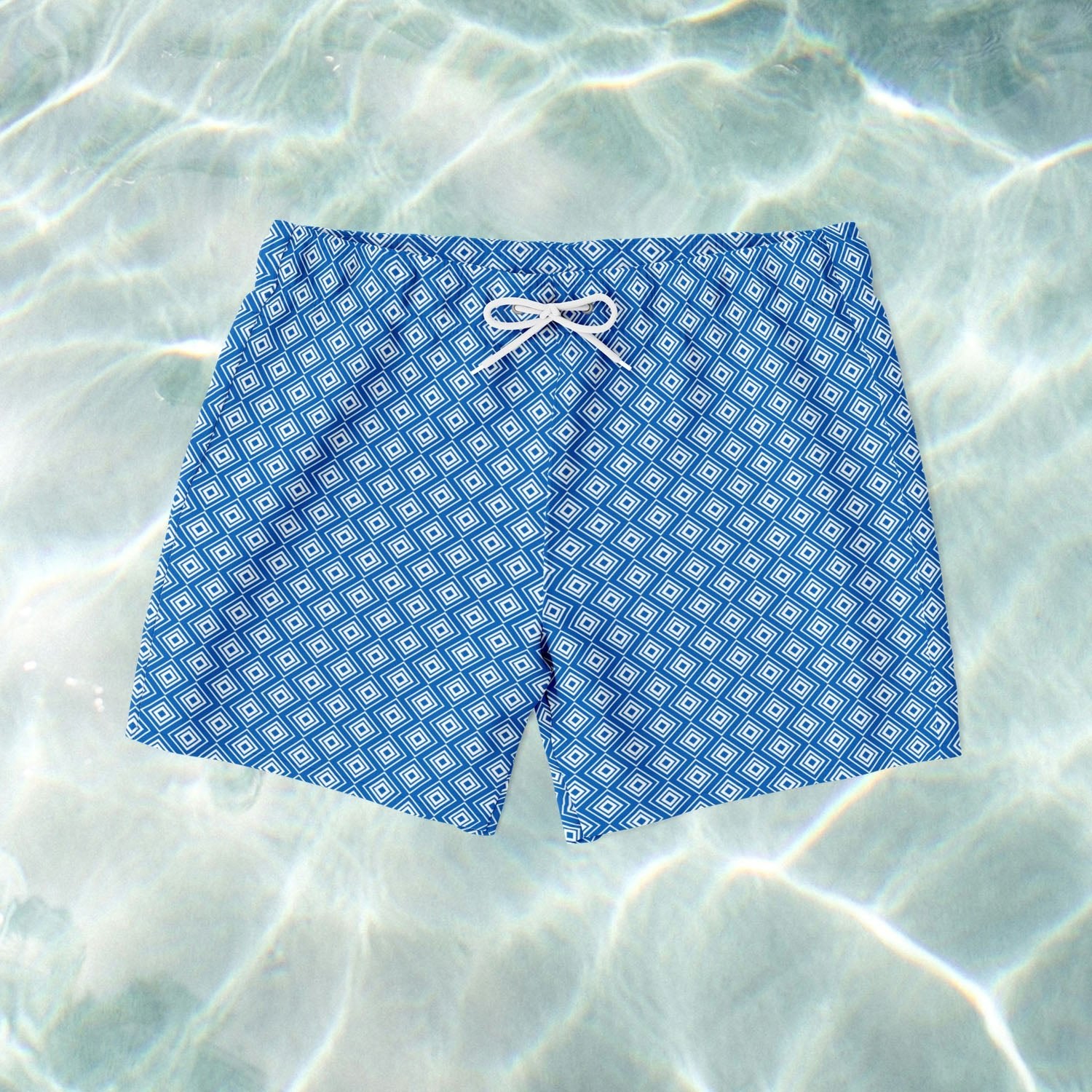 Geometric Swim Shorts - SANTE Swimwear