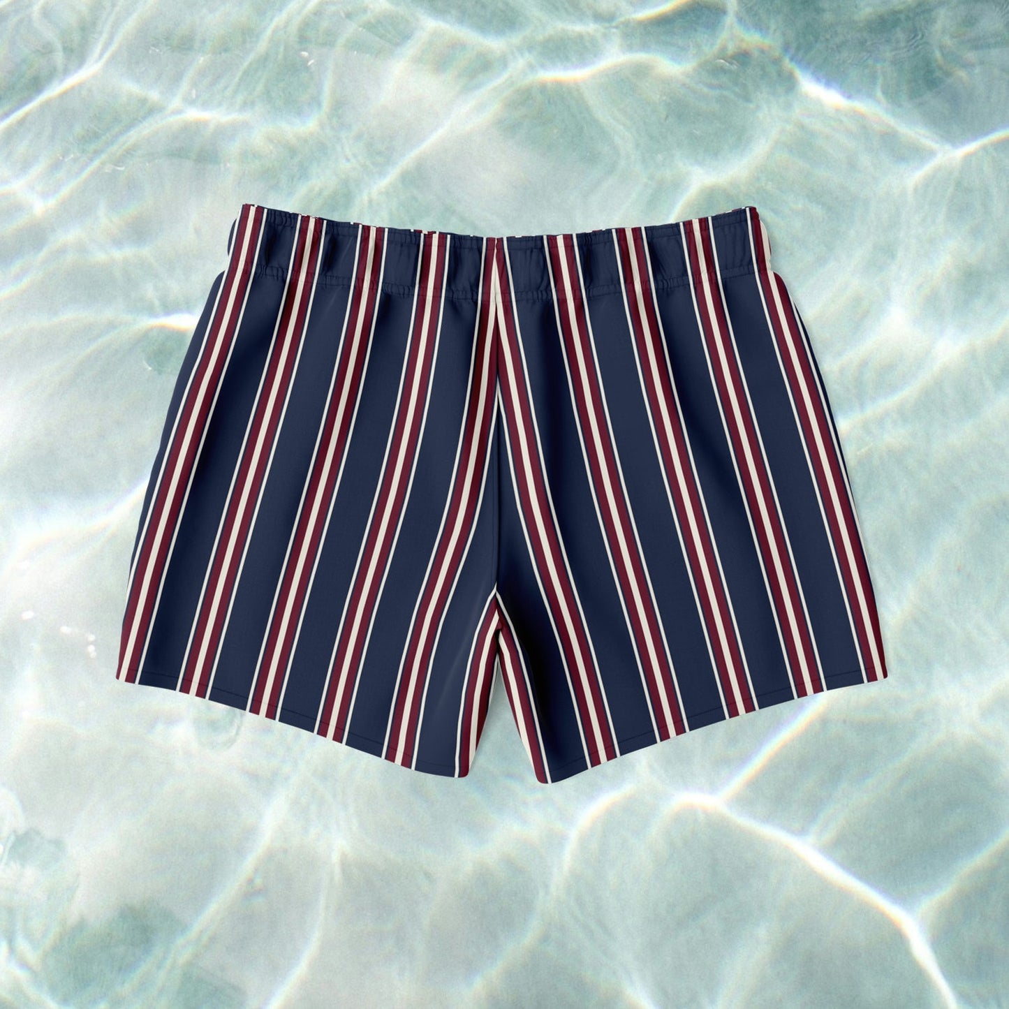 Nautical Wine Stripe Swim Shorts - SANTE Swimwear