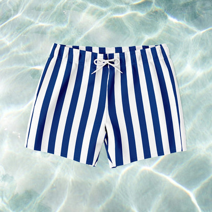 Ocean Stripe Swim Shorts - SANTE Swimwear