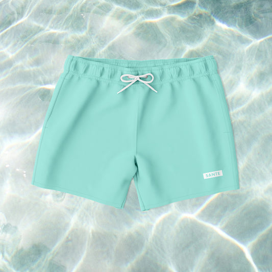 Classic Cyan Swim Shorts