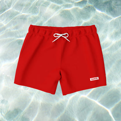 Classic Red Swim Shorts